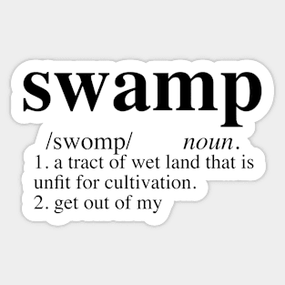 Swamp Dictionary Funny Ogre Sticker